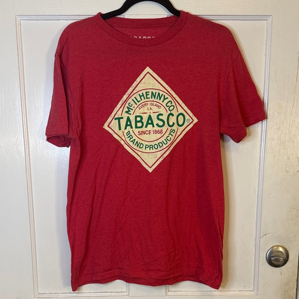 Red Tabasco T-shirt with Logo